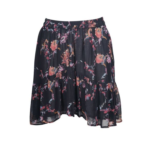 Iro Asymmetric Mini Skirt in Floral Printed Viscose - Picture 1 of 5